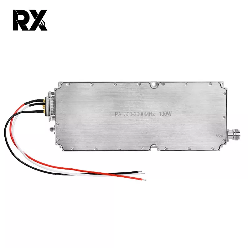 Módulo amplificador de potencia RF de 100W 300 -2000MHz 32V 8A alta ganancia